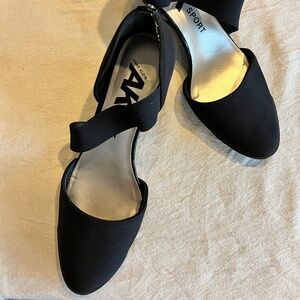Anne Klein Sport Wedges 🖤 | Black Elastic Strap | Size 8M